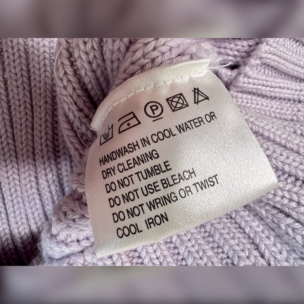 Lilac Purple Olsen Collection Sweater 💸 Womens 8 Medium - Picture 6 of 12